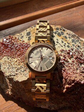 Burberry The City Rose Gold Dial - Steel Strap Watch